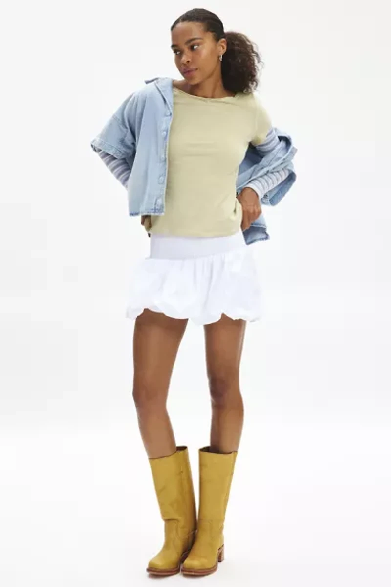 BDG Sloane Layered Twofer Slim Long Sleeve Tee