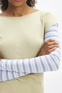 BDG Sloane Layered Twofer Slim Long Sleeve Tee