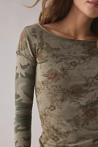 BDG Sloane Layered Twofer Long Sleeve Tee