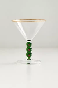 Stacked Icon Stem Martini Glass
