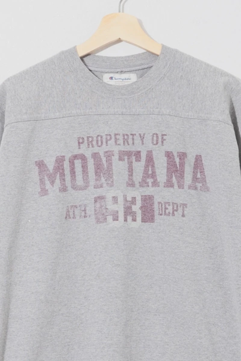Vintage Y2K University of Montana Champion Long Sleeve Jersey T-Shirt