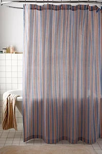 Multi-Striped Patterned Shower Curtain