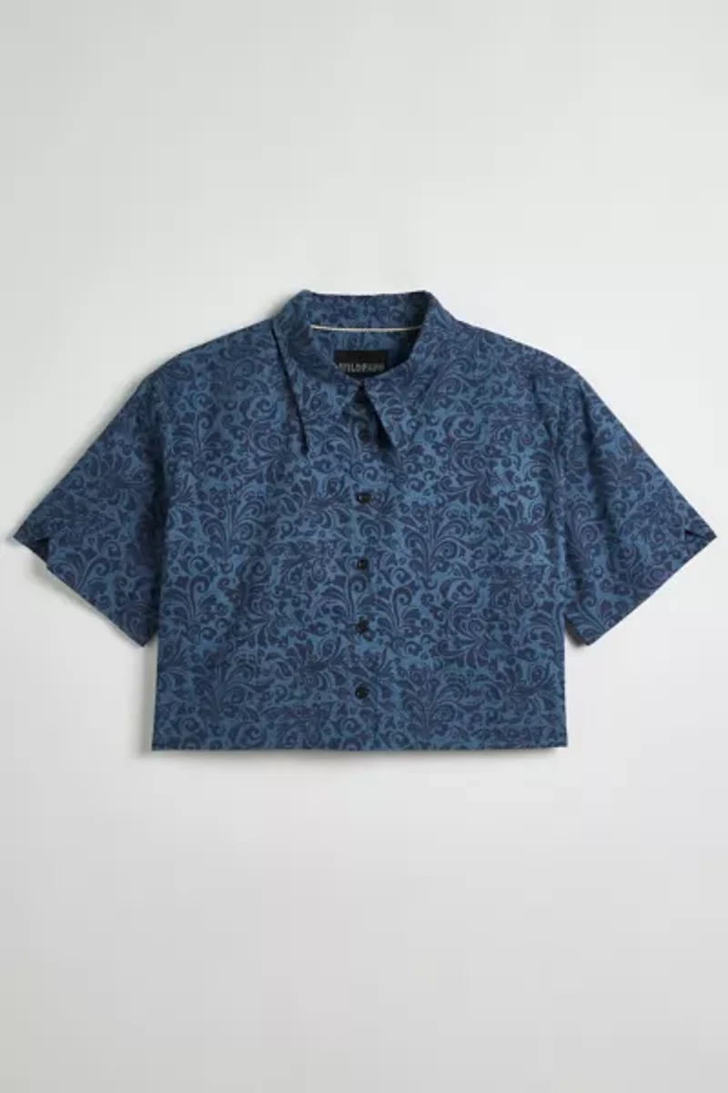WILDFANG UO Exclusive Essential Cropped Short Sleeve Shirt