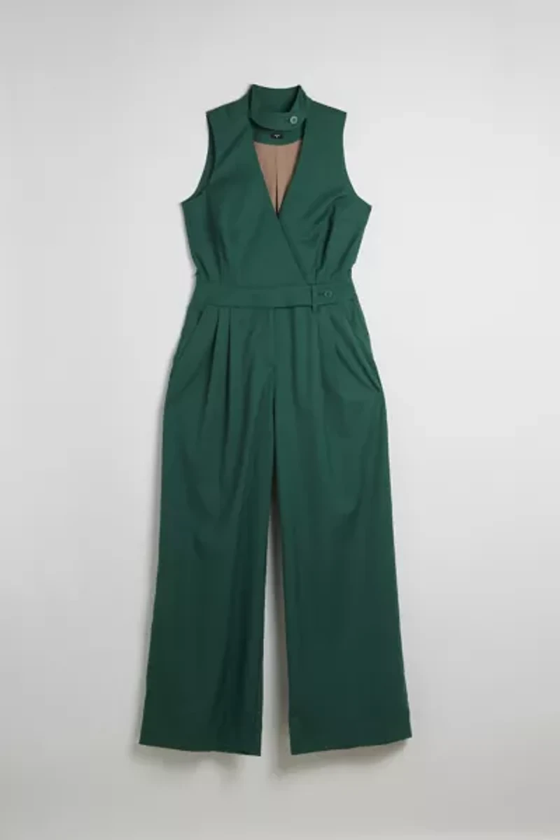 WILDFANG Empower High Waisted V-Neck Jumpsuit