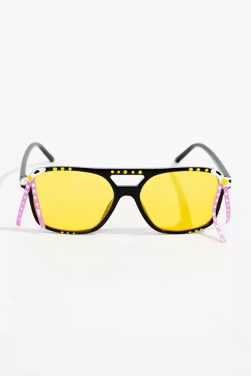 Zig Zag Peachy Sweet Aviator Sunglasses