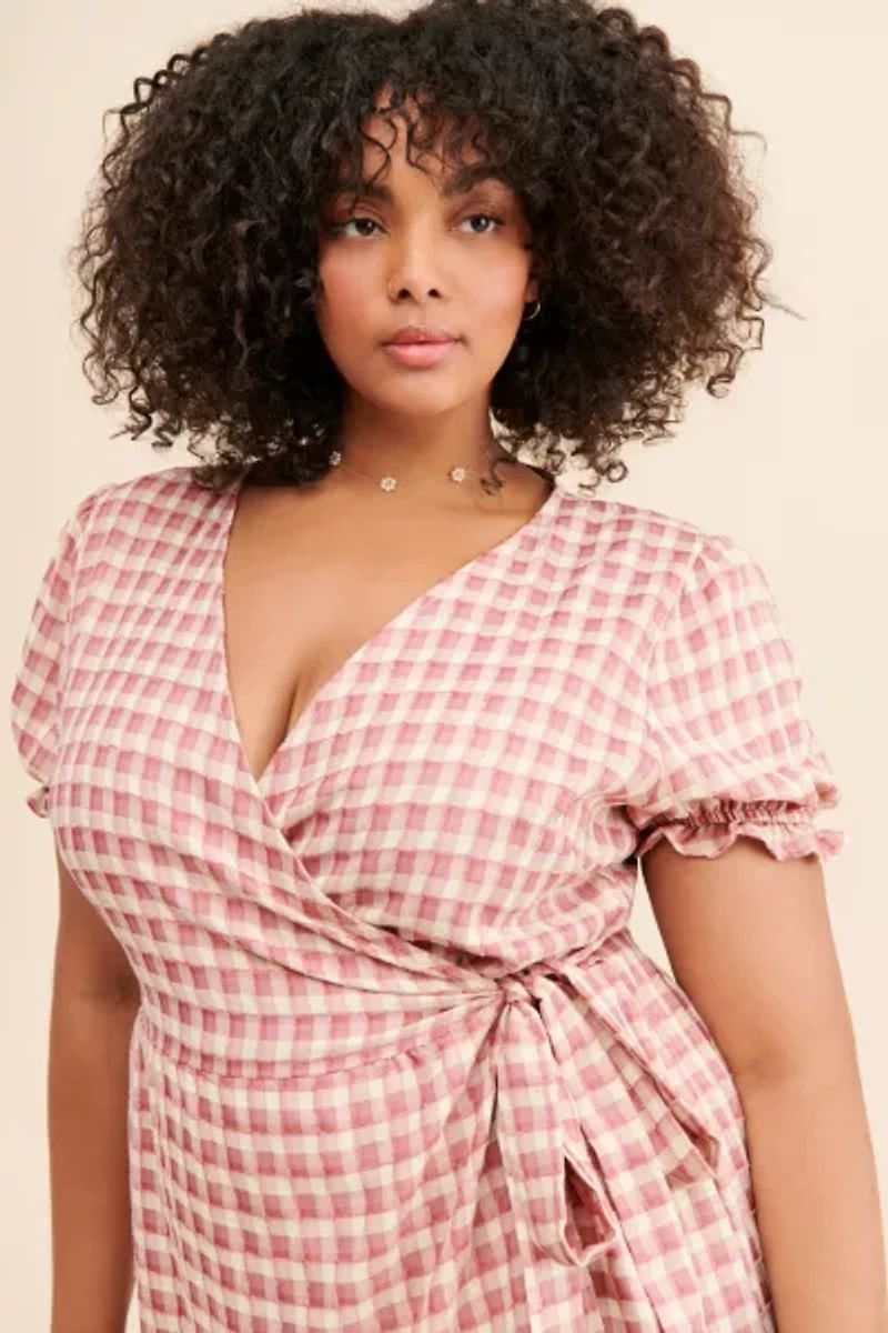 Nuuly Says Gah! Victoria Plaid Wrap Dress