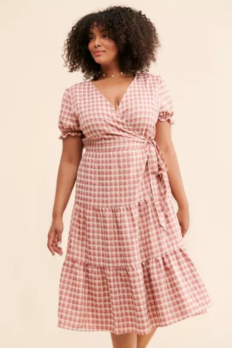 Nuuly Says Gah! Victoria Plaid Wrap Dress