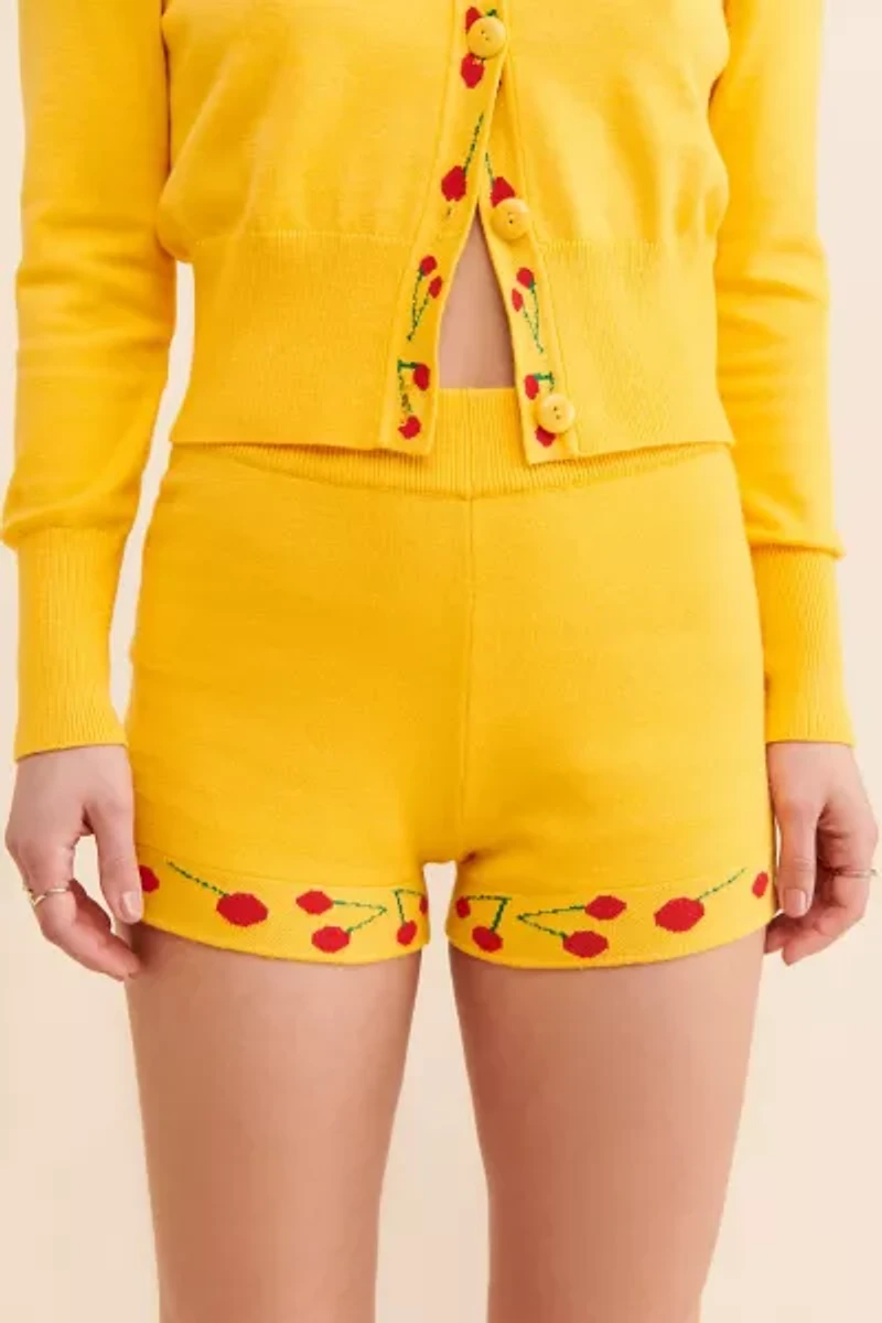Nuuly Says Gah! Battenberg Cherry Shorts