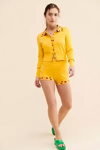 Nuuly Says Gah! Battenberg Cherry Shorts