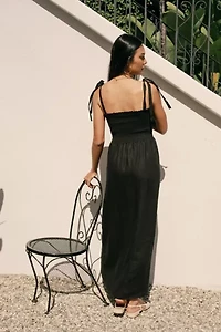 Whimsy + Row Sophie Smocked Maxi Dress