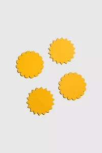 ATELIER SAUCIER Sunburst Felt Coaster Set