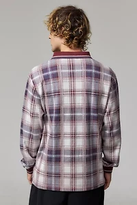 iets frans... Burgundy Check Polo Shirt