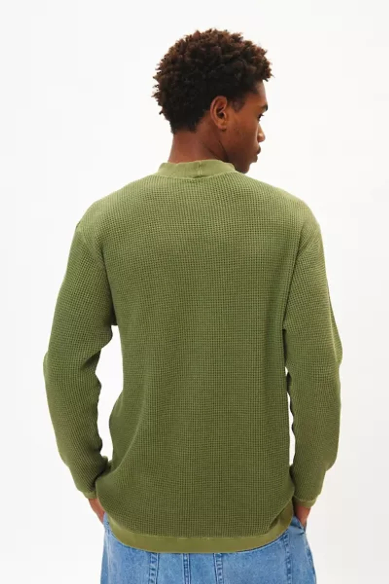 Manastash Heavy Snug Thermal Long Sleeve Mock Neck Tee