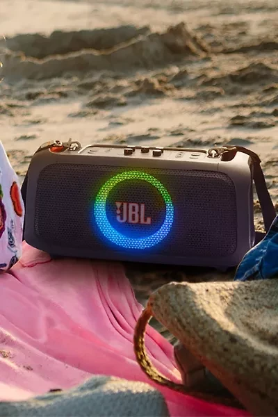 JBL PartyBox On-The-Go Water Resistant Speaker + Microphone