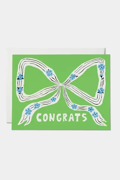Red Cap Perfect Bow Congrats Greeting Card