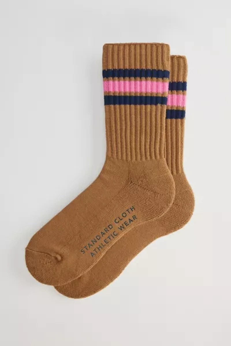 Standard Cloth Athletic Stripe Crew Sock