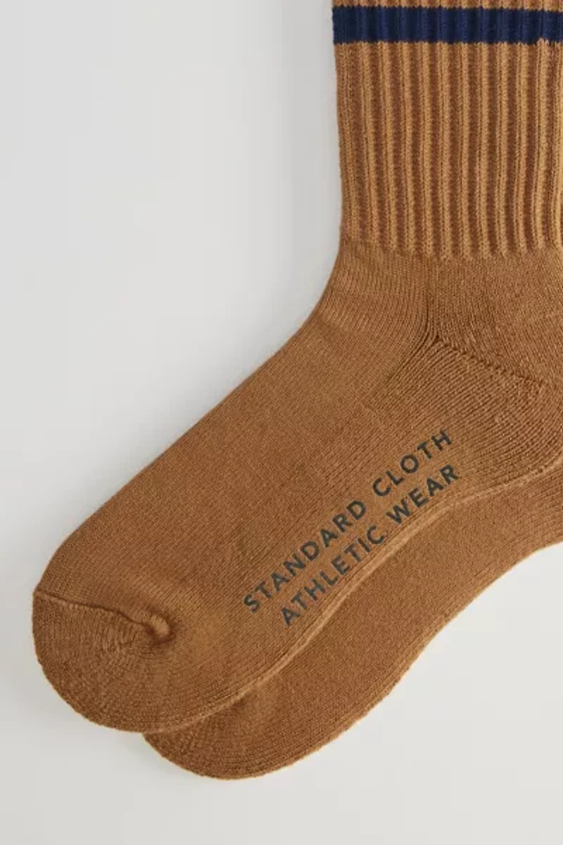 Standard Cloth Athletic Stripe Crew Sock