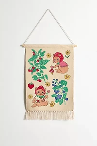 Strawberry Cat Wall Hanging