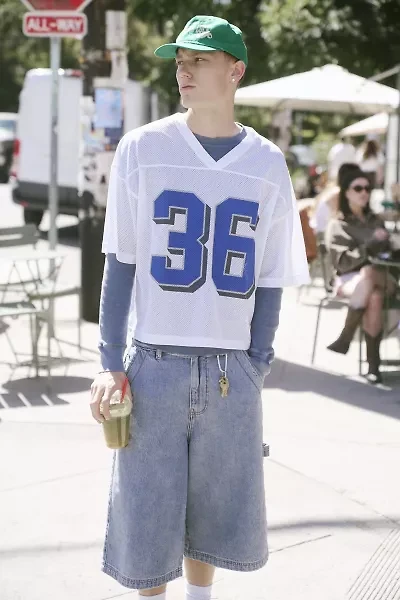 Mesh Football Jersey V-Neck Tee