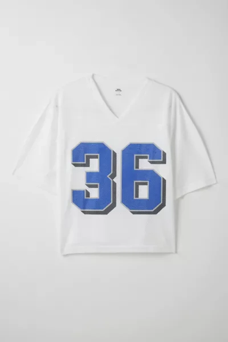 Mesh Football Jersey V-Neck Tee