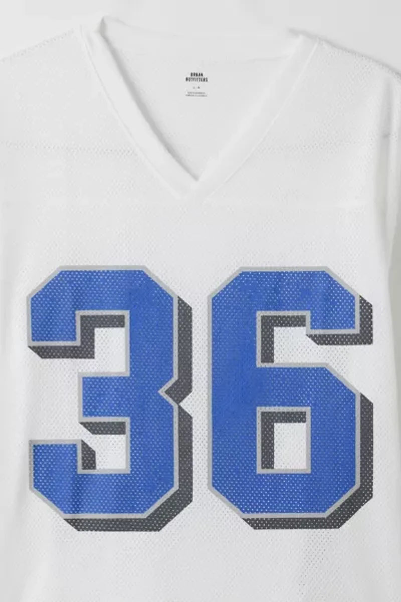 Mesh Football Jersey V-Neck Tee