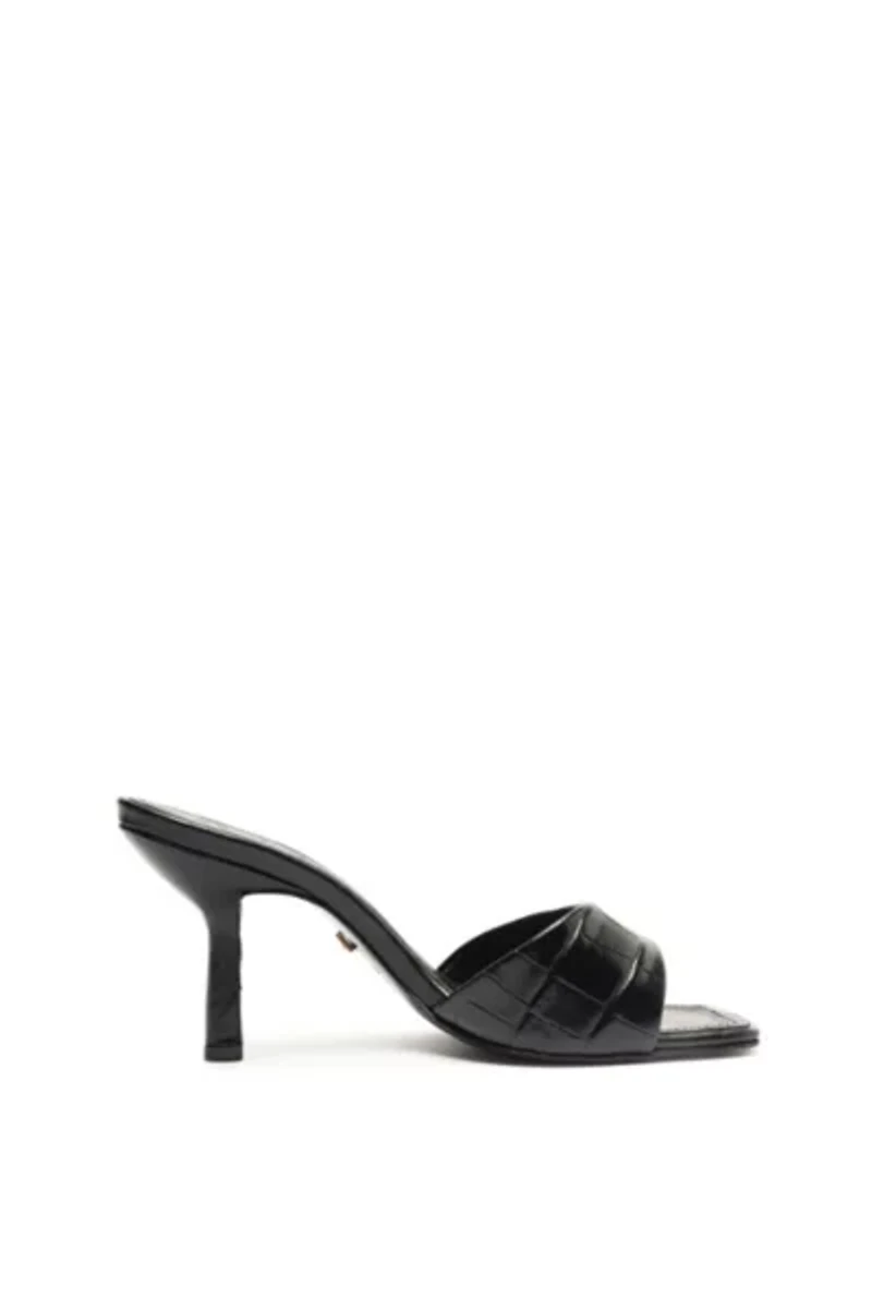 Schutz Posseni Leather Heeled Mule