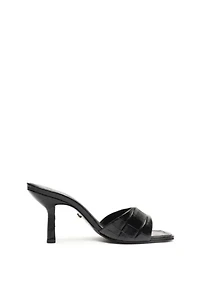 Schutz Posseni Leather Heeled Mule