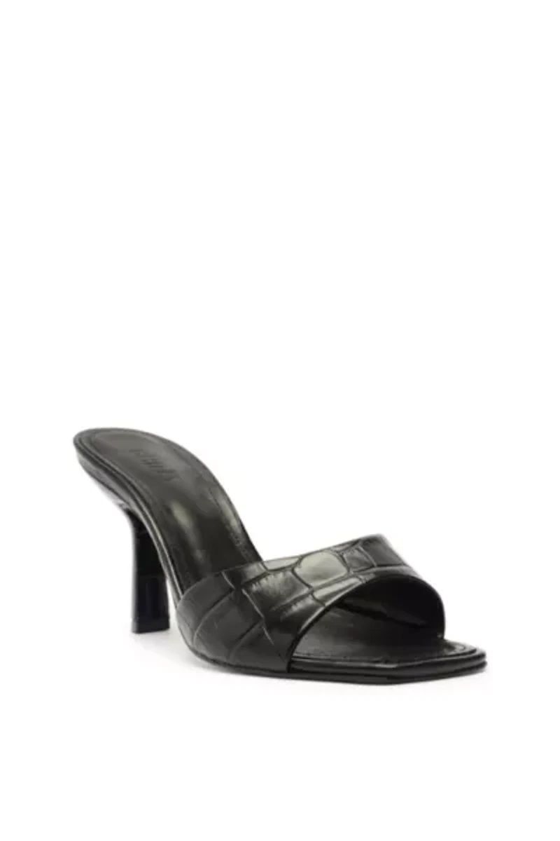 Schutz Posseni Leather Heeled Mule