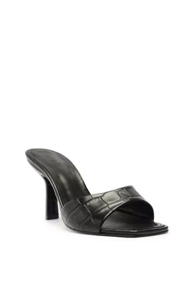 Schutz Posseni Leather Heeled Mule