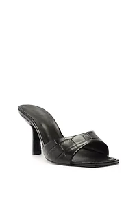 Schutz Posseni Leather Heeled Mule