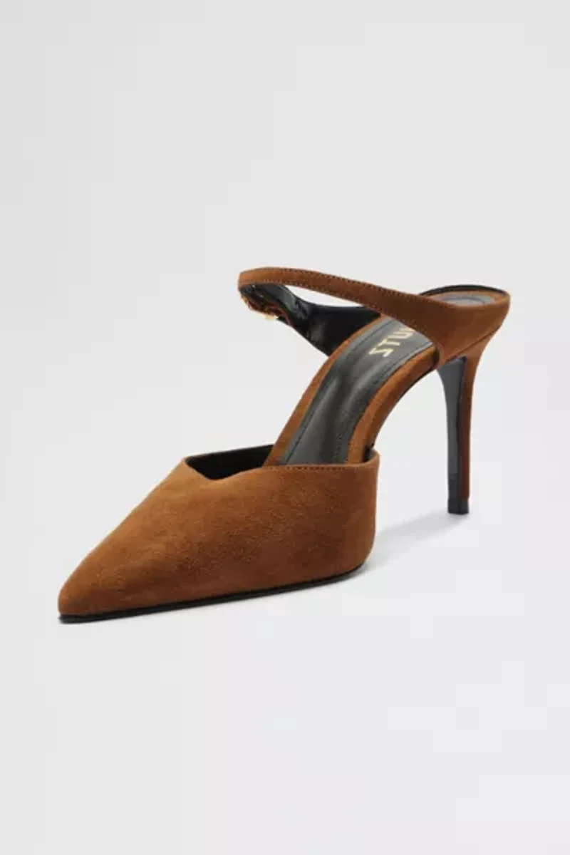 Schutz Leather Laura Mule Heel