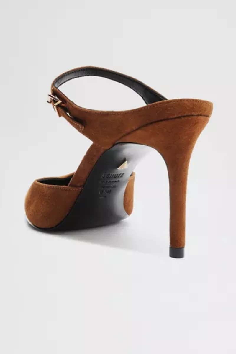 Schutz Leather Laura Mule Heel