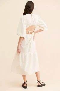 Native Youth Flounce Open Back Dress