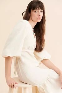Native Youth Flounce Open Back Dress
