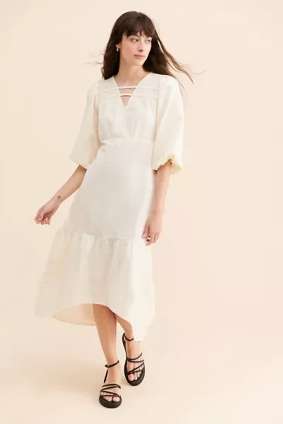 Native Youth Flounce Open Back Dress