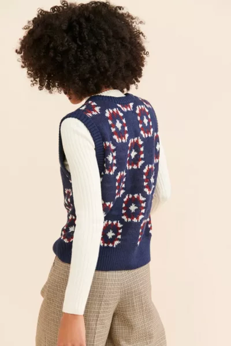 BDG Granny Square Vest