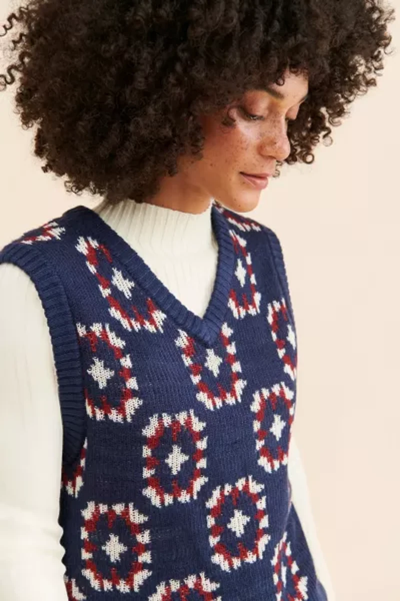 BDG Granny Square Vest
