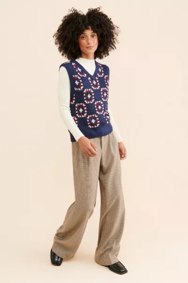 BDG Granny Square Vest