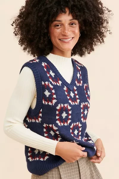 BDG Granny Square Vest