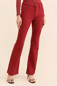 JUST BLACK DENIM High Rise Scissor Cut Flare Jeans