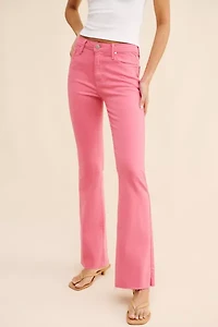 JUST BLACK DENIM High Rise Scissor Cut Flare Jeans