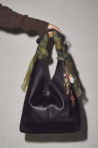 Boston Faux Leather Hobo Bag