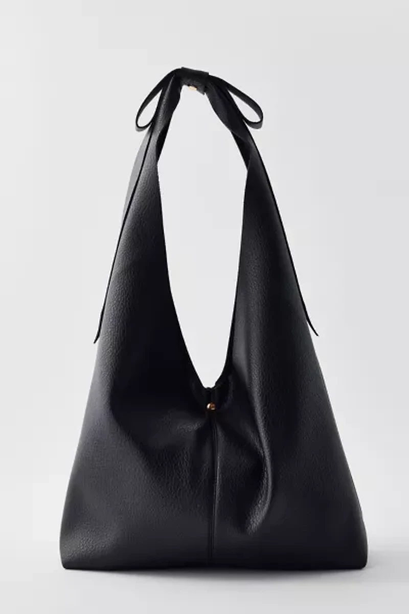 Boston Faux Leather Hobo Bag