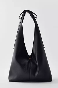 Boston Faux Leather Hobo Bag