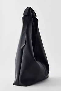 Boston Faux Leather Hobo Bag