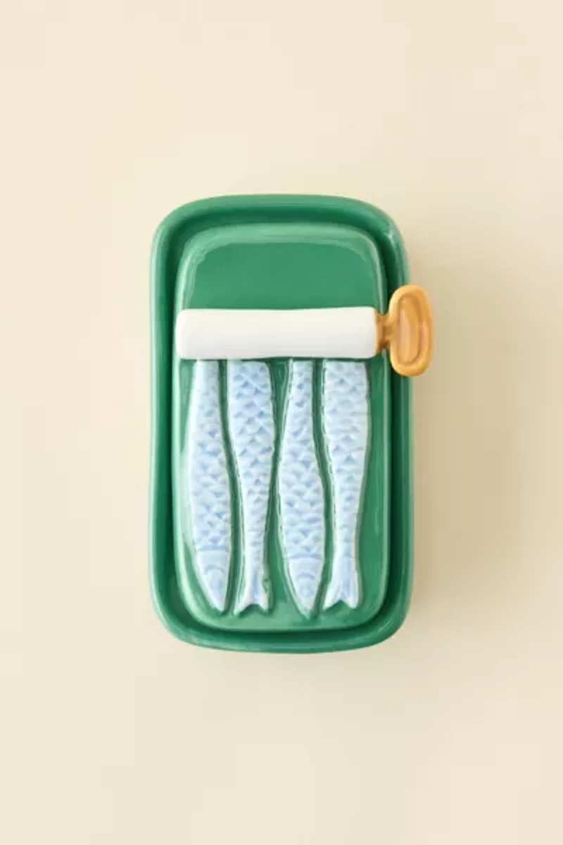 Sardine Ceramic Trinket Box
