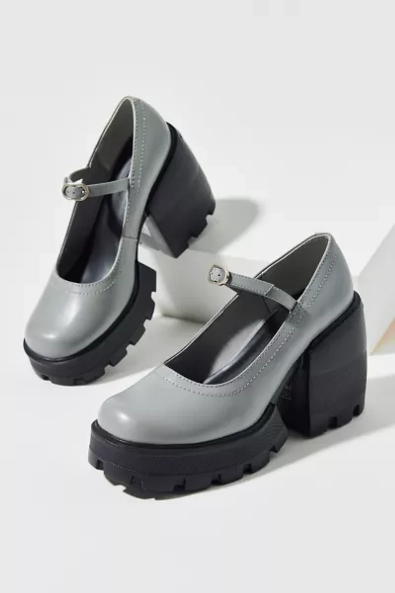 Charles & Keith Buckled Platform Mary Jane Heel