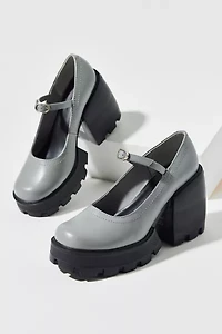 Charles & Keith Buckled Platform Mary Jane Heel