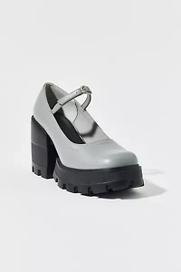Charles & Keith Buckled Platform Mary Jane Heel