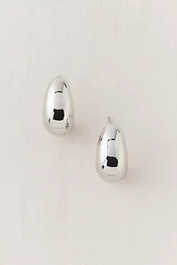 14k Gold Plated Dome Drop Earring